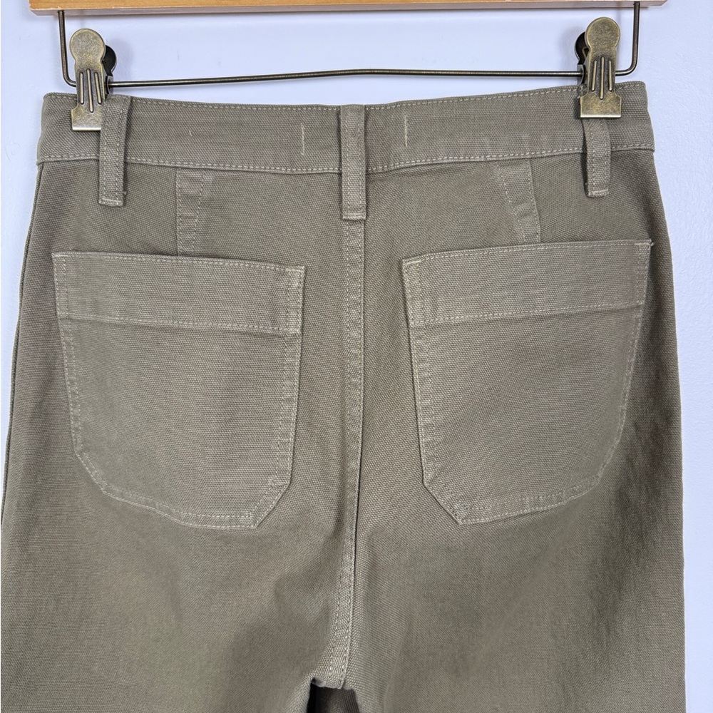 Madewell Emmett Wide-Leg Crop Pants Olive Green size 25 - Picture 5 of 13
